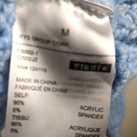 Elodie Chunky Knit Striped Multi Rainbow Sweater Women's M - Picture 4 of 5